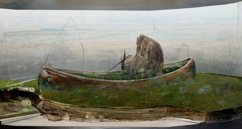 Alex Fischer, Straw Man, 2011-02-22, 96×180″ / 2438×4572㎜, print